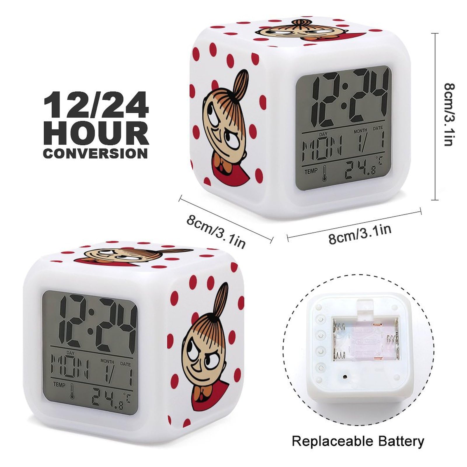 Amazon.co.jp: 目覚まし時計 ムーミン リトルミイ 置き時計